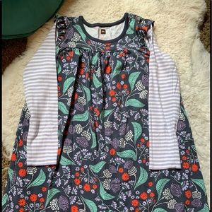 Tea collection long sleeved girls size 7 dress